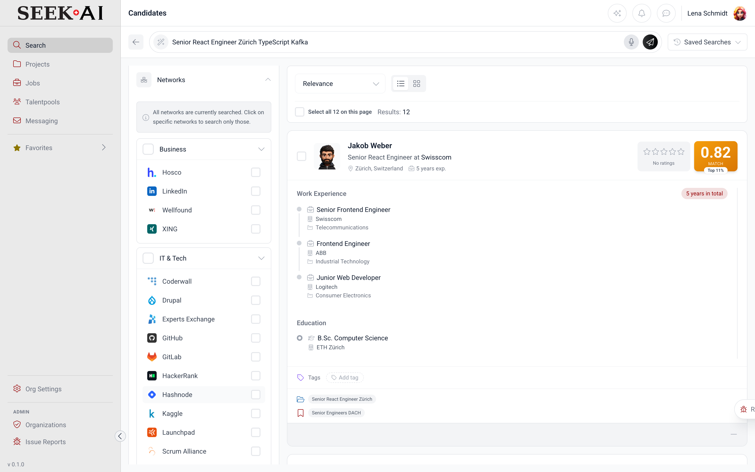SEEK AI Multi-Network-Coverage mit dokumentierter Quell-Auflistung